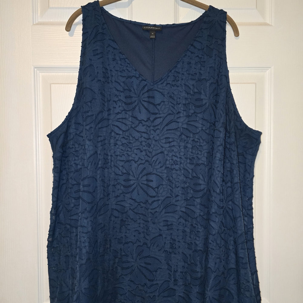 Lane Bryant Deep Blue Top
